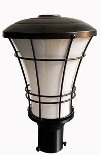 Das/P/GL Prime Quality Unbreakable PVC Outdoor/Exterior Gate Light Lamp or Pole Light for Home/Office/Garden/Park/Farmhouse/Villa - Gate Light, Black & White, NA